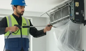  standard AC service, AC cleaning without disassembly, safe AC maintenance, inverter AC service, non-invasive AC cleaning