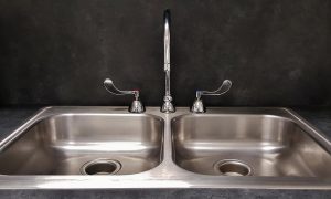 basin, sink, kitchen sink, tap, drain, faucet, countertop, water, plumbing, dishes, dirty dishes, dishwashing, nature, wash, clean, shiny, stainless steel, brown water, brown kitchen, Sink Installation, Kitchen Sink Setup, Bathroom Sink Installation, Professional Sink Fitting