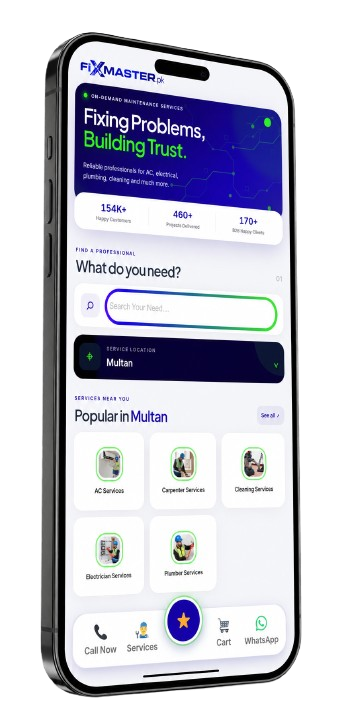 FixMaster App Mockup